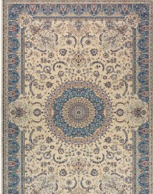 Высокоплотный ковер Royal Esfahan-1.5 2879A Cream-Blue - высокое качество по лучшей цене в Украине.
